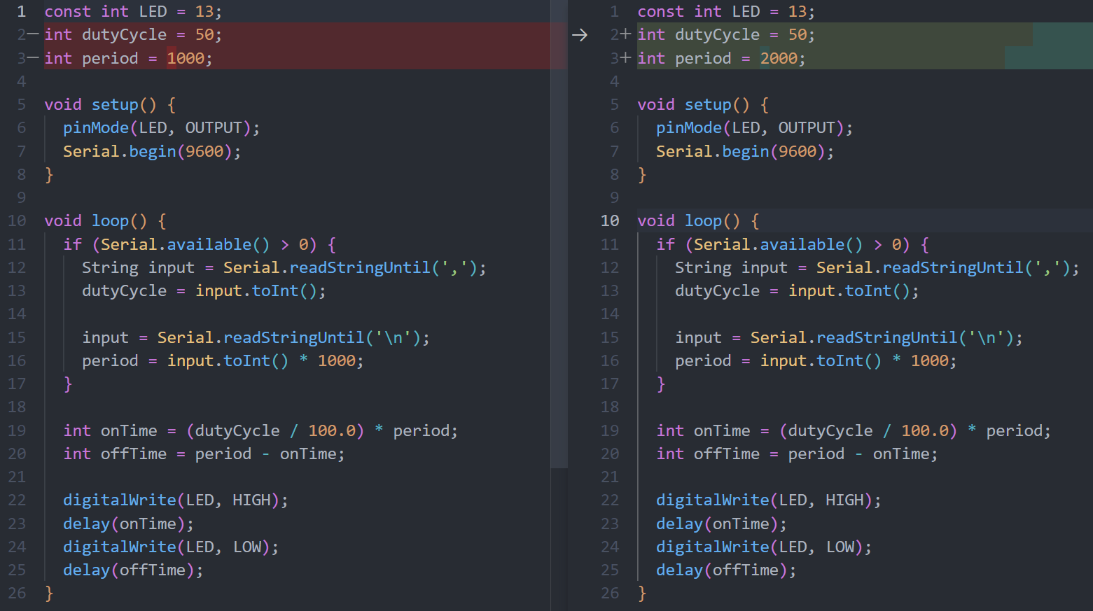 ChatGPT code diff - third prompt